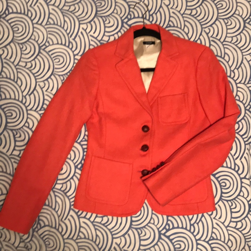 J. Crew Women’s Wool Blazer in Salmon / Pink